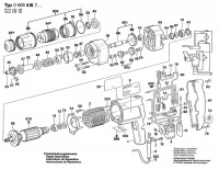 Bosch 0 601 418 703 Gsr 8-6 Ke Drill Screwdriver 220 V / Eu Spare Parts